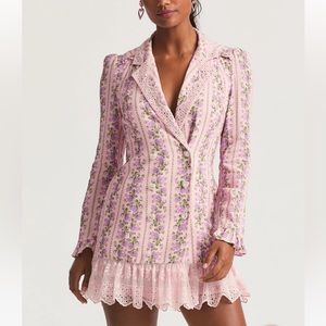 Loveshackfancy moonstone mini dress floral XS NWT